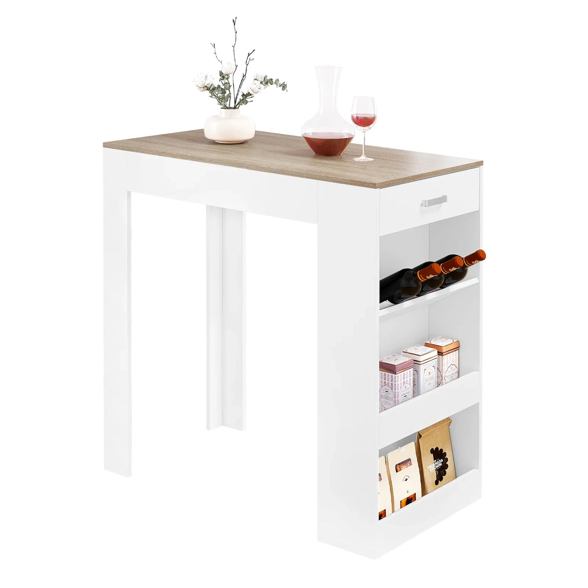 Table haute bois