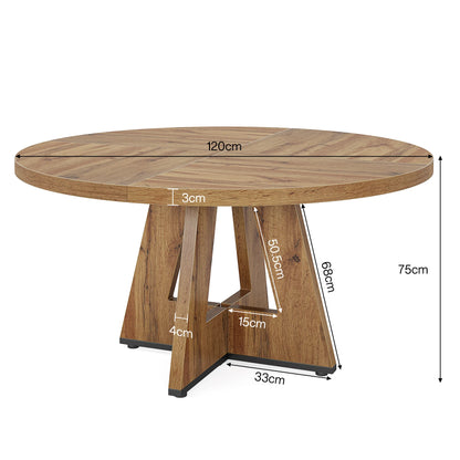 Table ronde design en bois