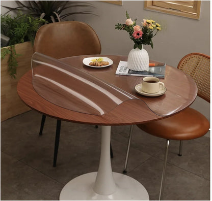 Nappe ronde transparente