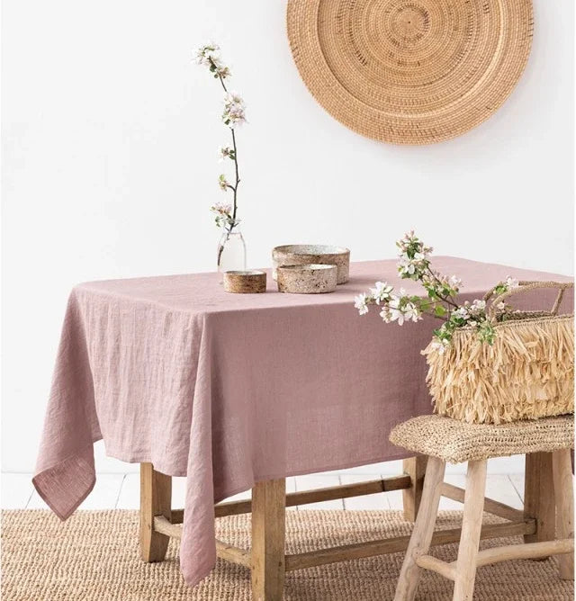 Nappe rectangulaire en lin