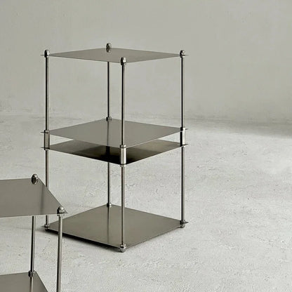 Table basse métal carré