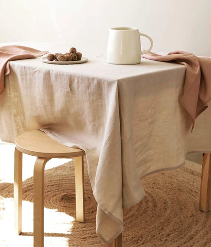 Nappe rectangulaire en lin