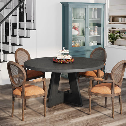 Table ronde design en bois