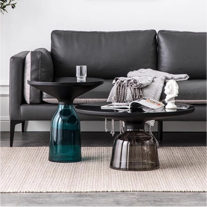 Table basse en verre gigogne