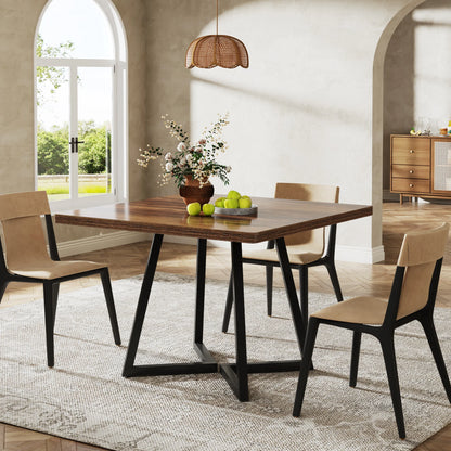 Table à manger bois carrée