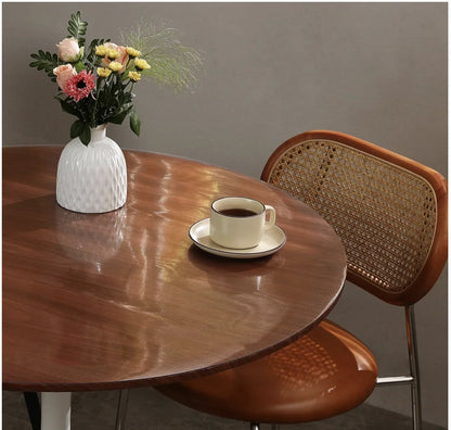 Nappe ronde transparente
