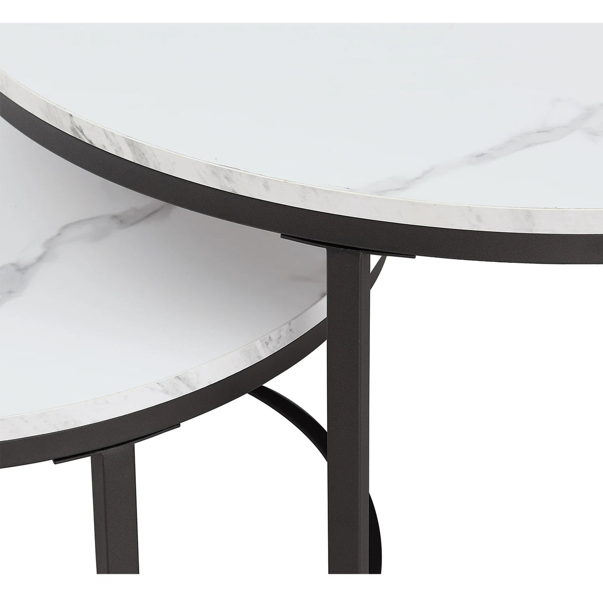 Table basse marbre ronde gigogne