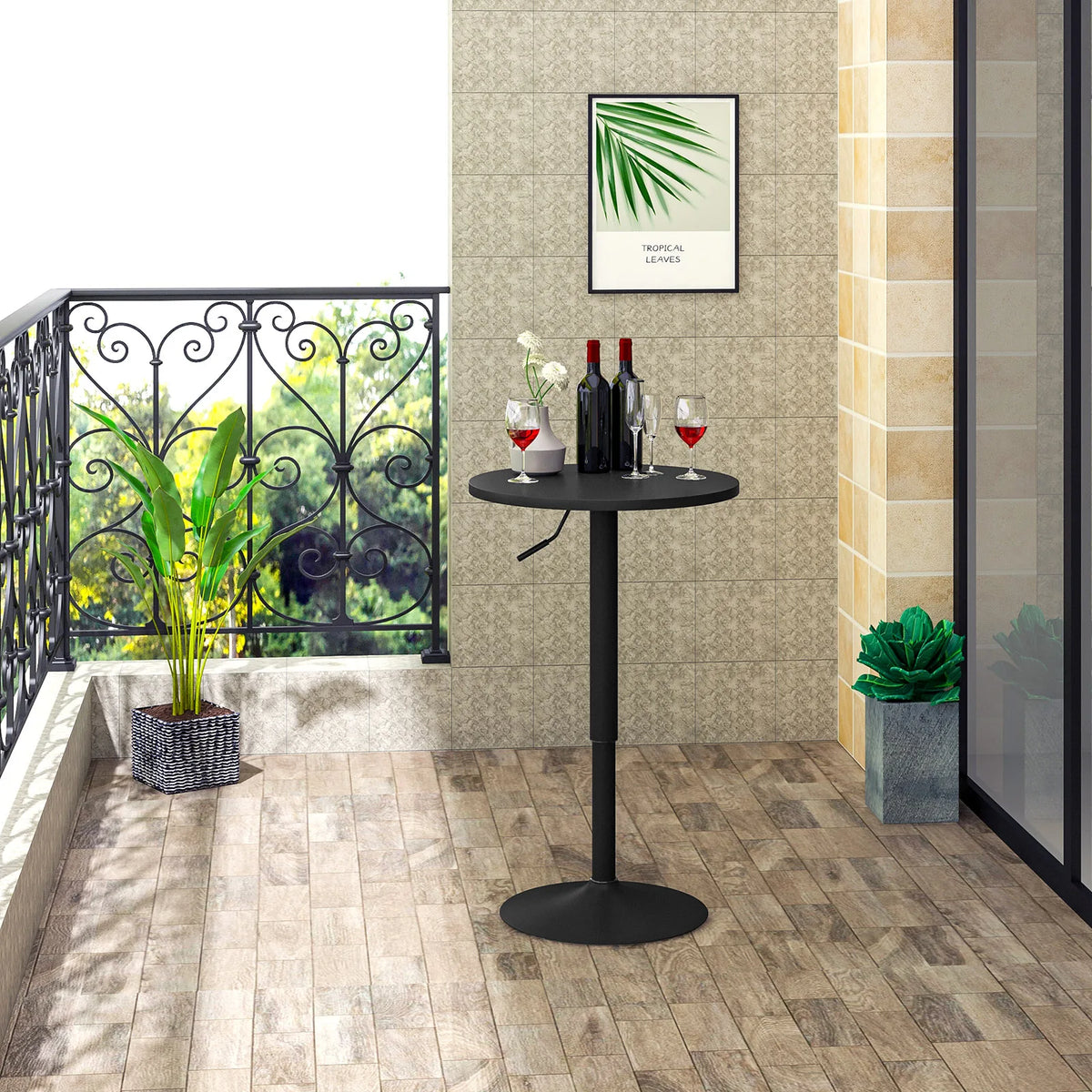 Table haute rehaussable