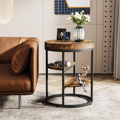 Table basse bois ronde
