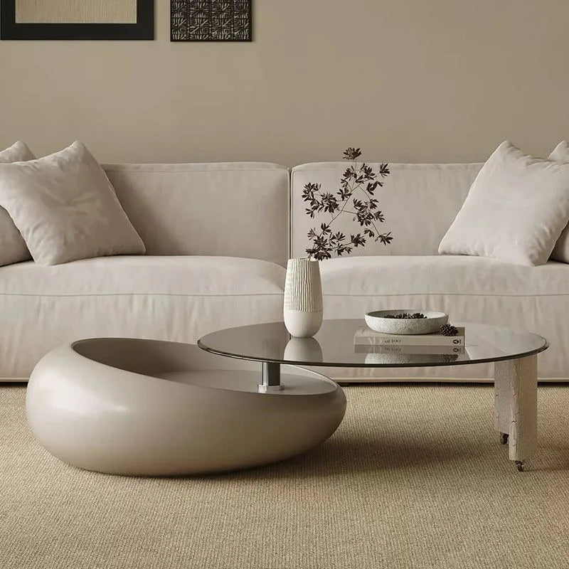 Table basse en verre gigogne