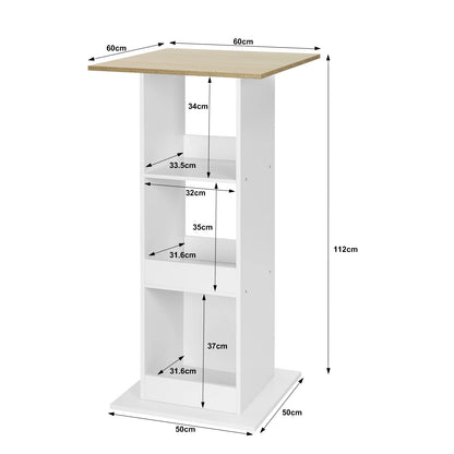 Table haute avec rangements