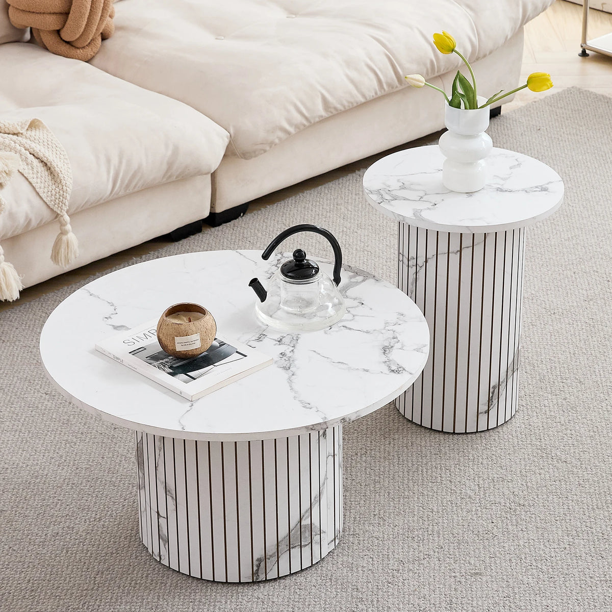 Table basse en bois gigogne