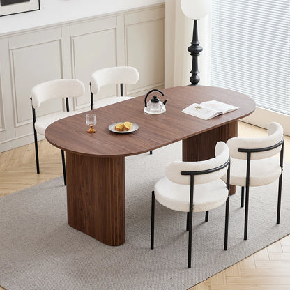 Table à manger bois ovale