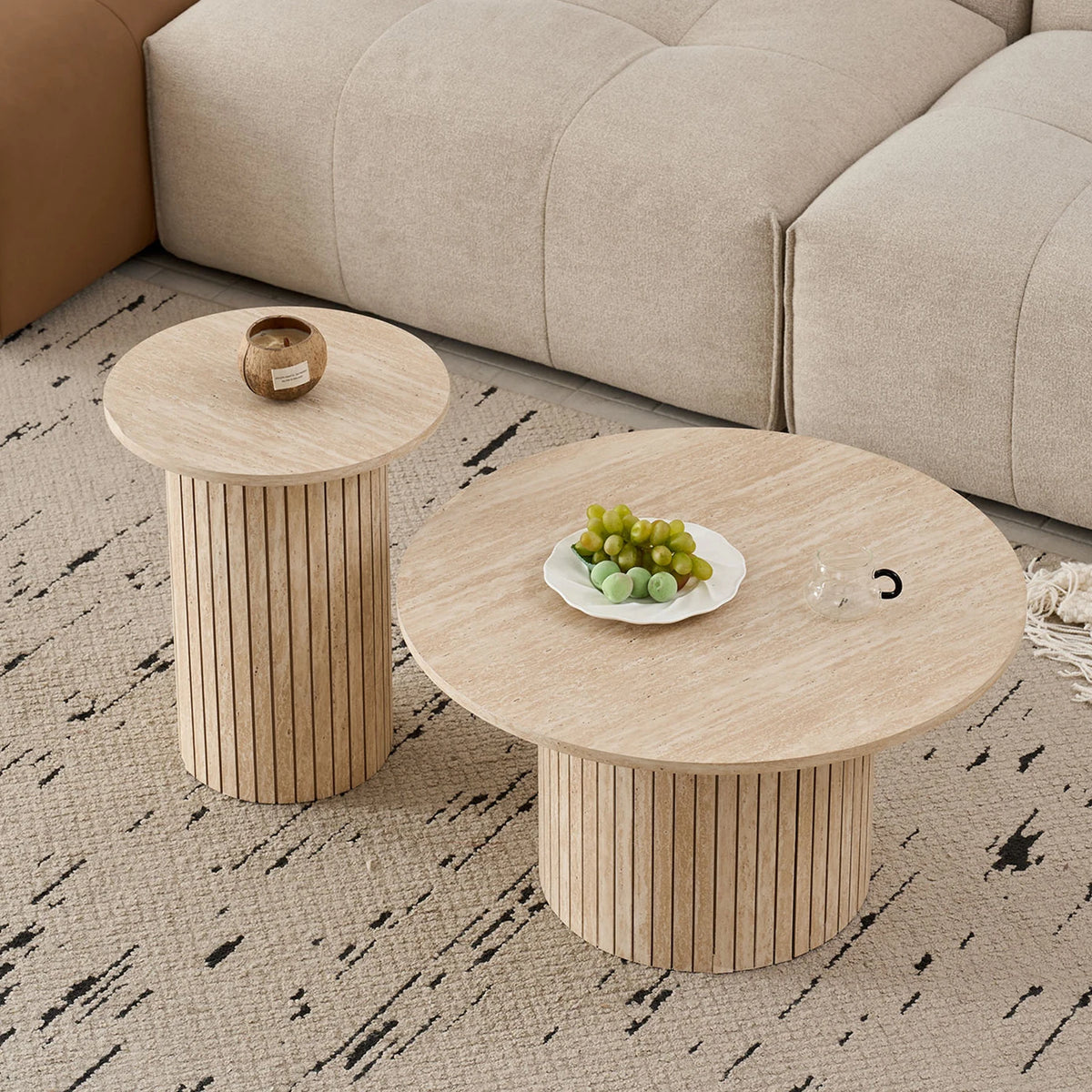 Table basse en bois gigogne