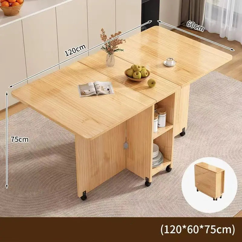 Table à manger bois pliante