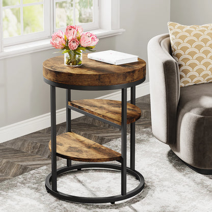 Table basse bois ronde