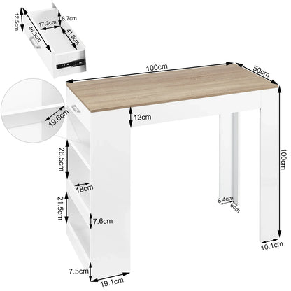 Table haute bois
