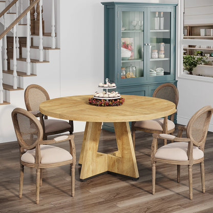 Table ronde design en bois