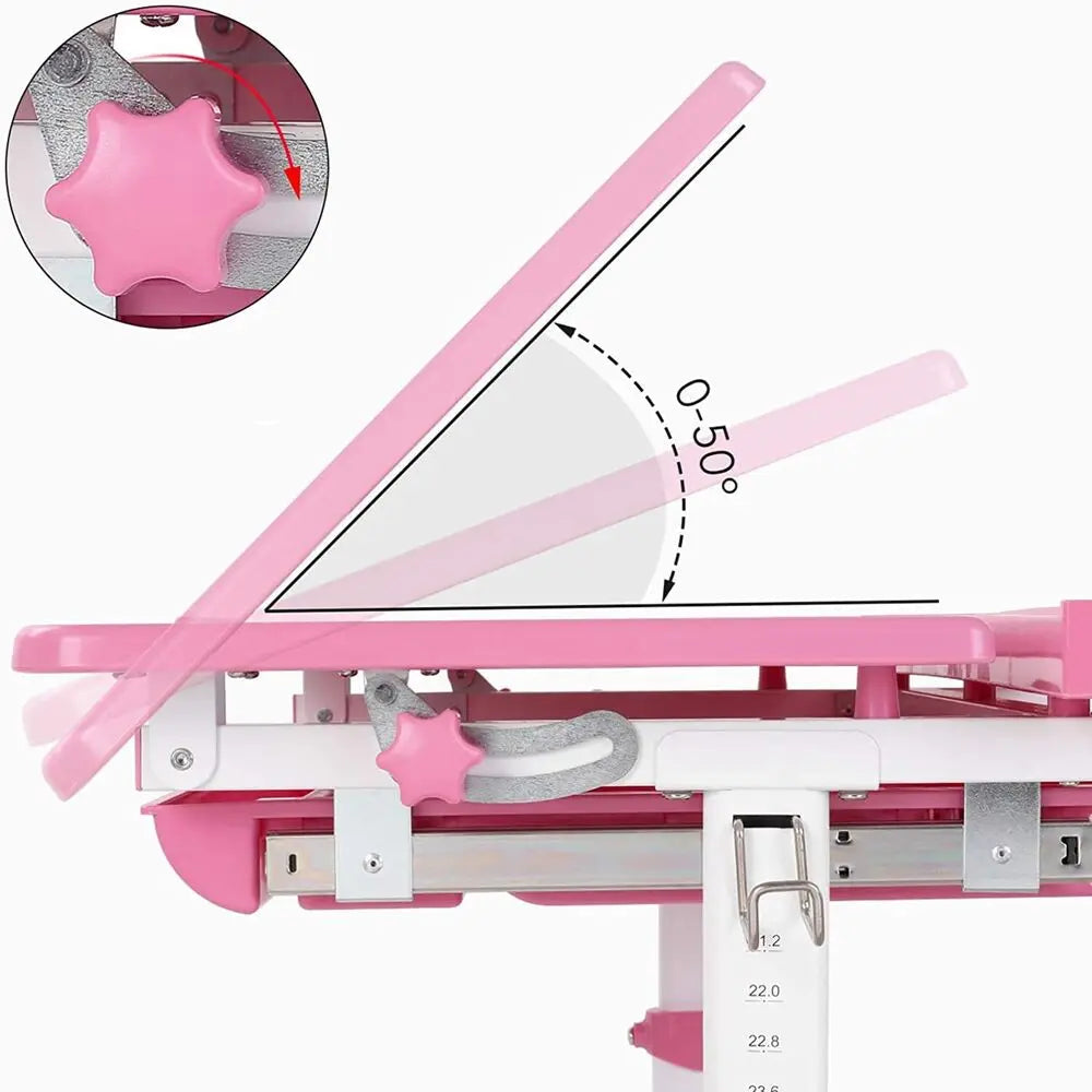 Table enfant en plastique de dessin et lecture, 1 chaise