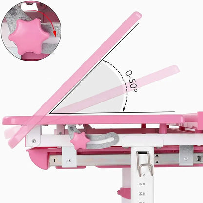 Table enfant en plastique de dessin et lecture, 1 chaise