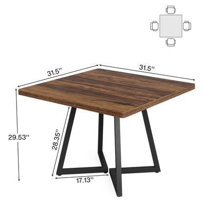 Table à manger bois carrée