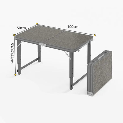 Table de jardin pliable ajustable