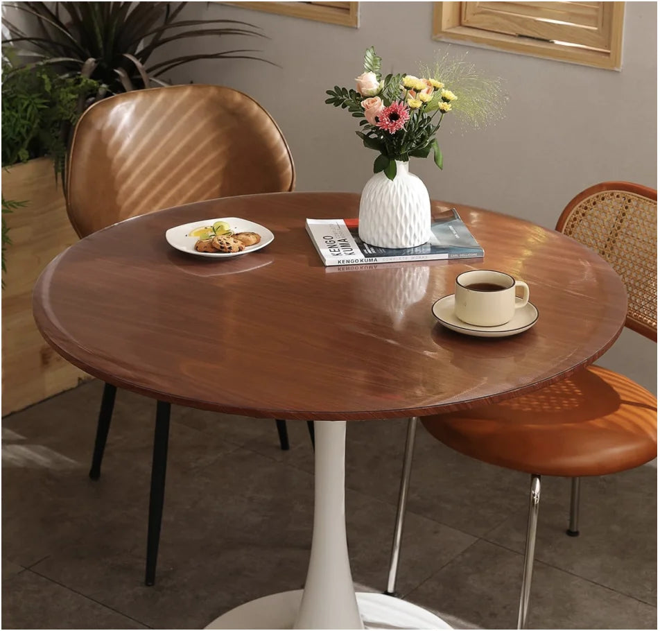 Nappe ronde transparente