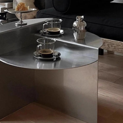 Table basse métal ronde