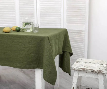 Nappe rectangulaire en lin