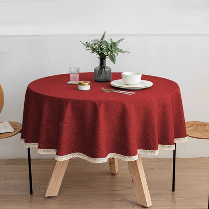 Nappe ronde effet lin