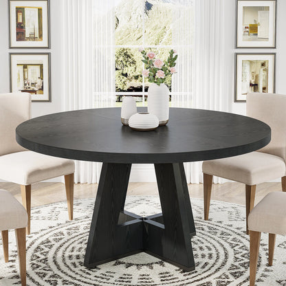 Table ronde design en bois