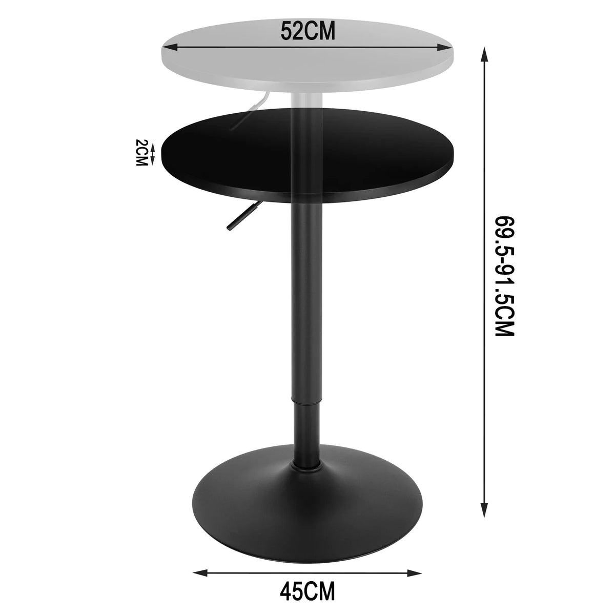 Table haute ronde