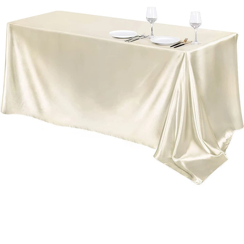 Nappe en satin rectangulaire