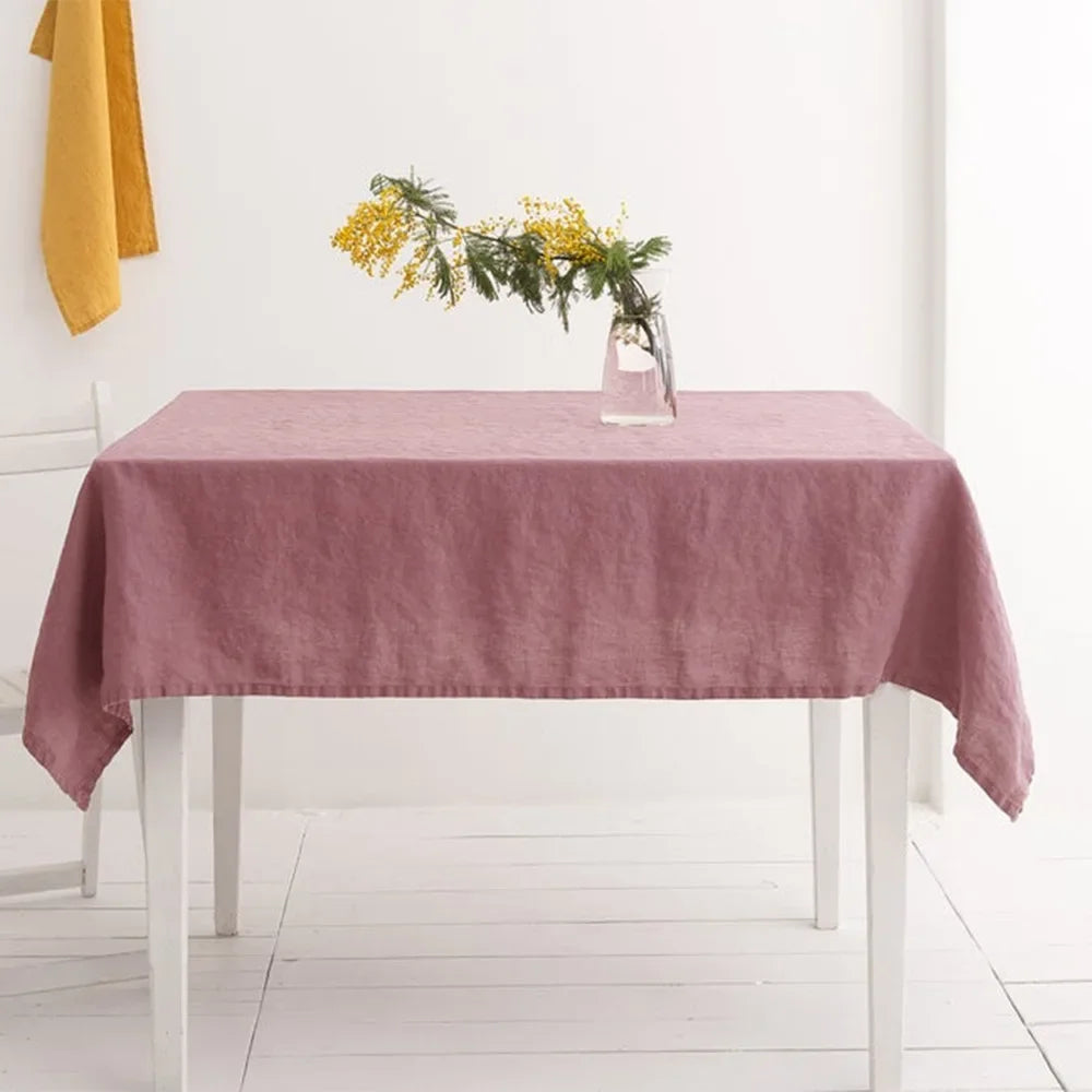 Nappe rectangulaire en lin