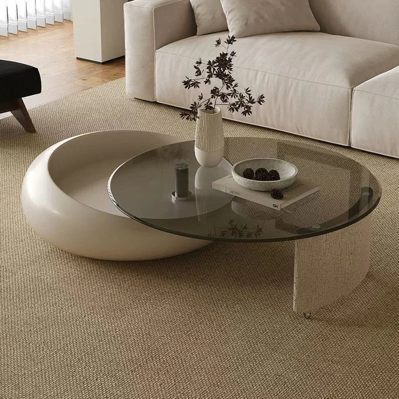 Table basse en verre gigogne