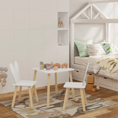 Table enfant carré en bois