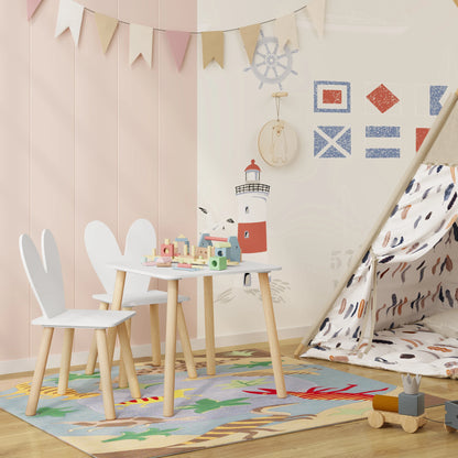 Table enfant carré en bois