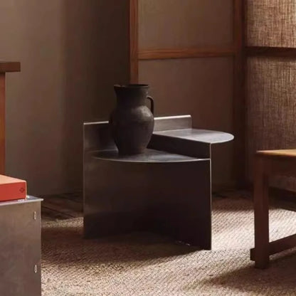 Table basse métal ronde