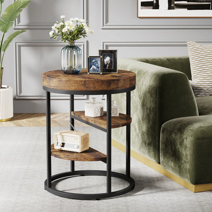 Table basse bois ronde
