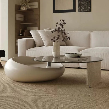 Table basse en verre gigogne