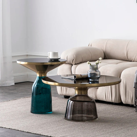 Table basse en verre gigogne