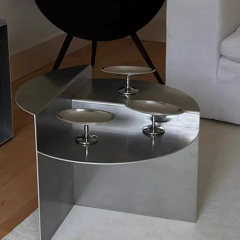 Table basse métal ronde