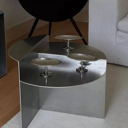 Table basse métal ronde