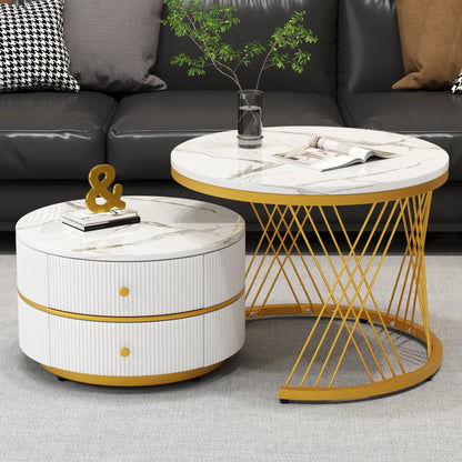 Table basse marbre gigogne