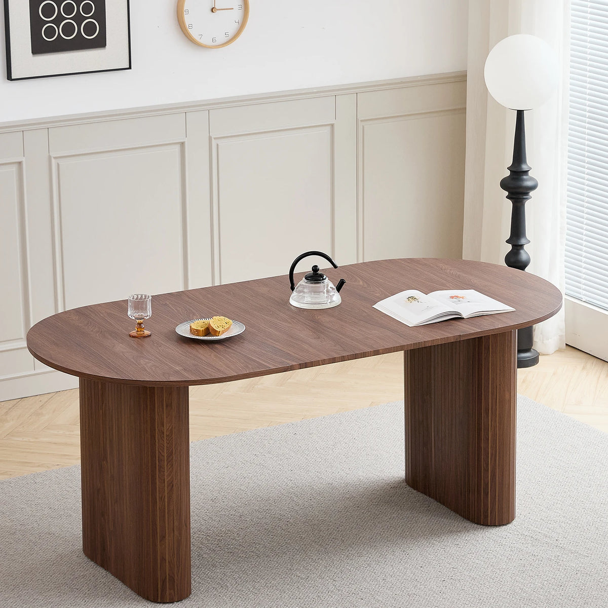 Table à manger bois ovale
